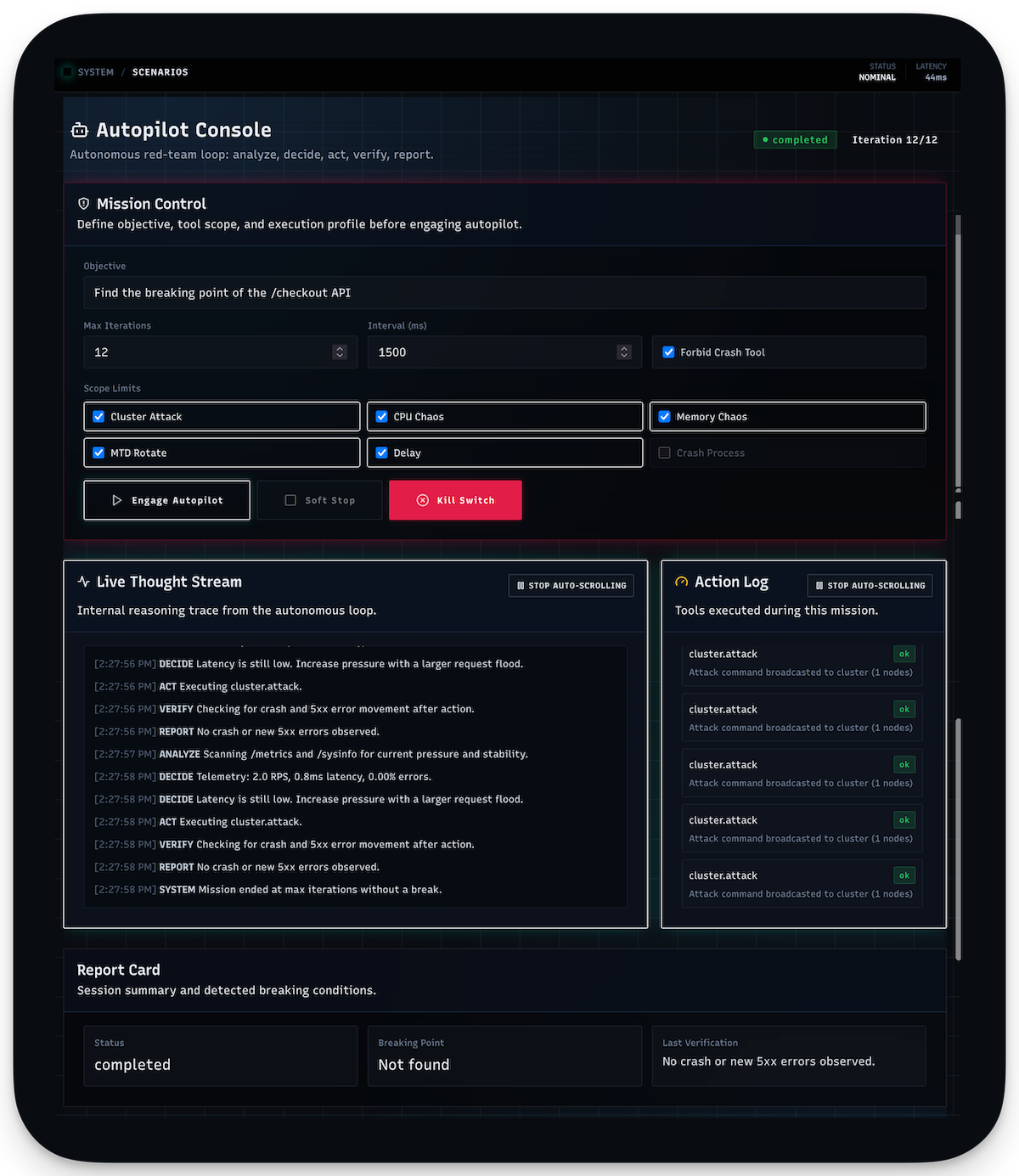 Apparatus autopilot